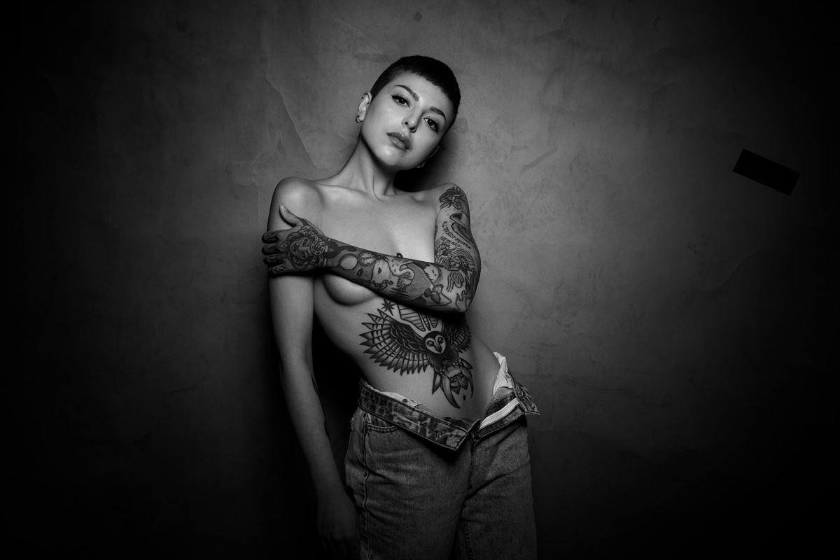 studio beauty fashion portrait